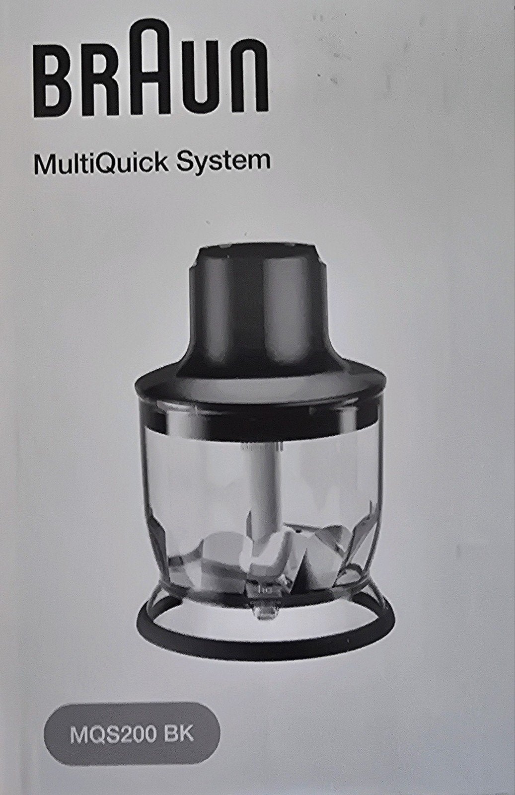 Nieuwe Braun MultiQuick System MQS200 BK hakmolen/blender, Ophalen of Verzenden, Nieuw, Blender