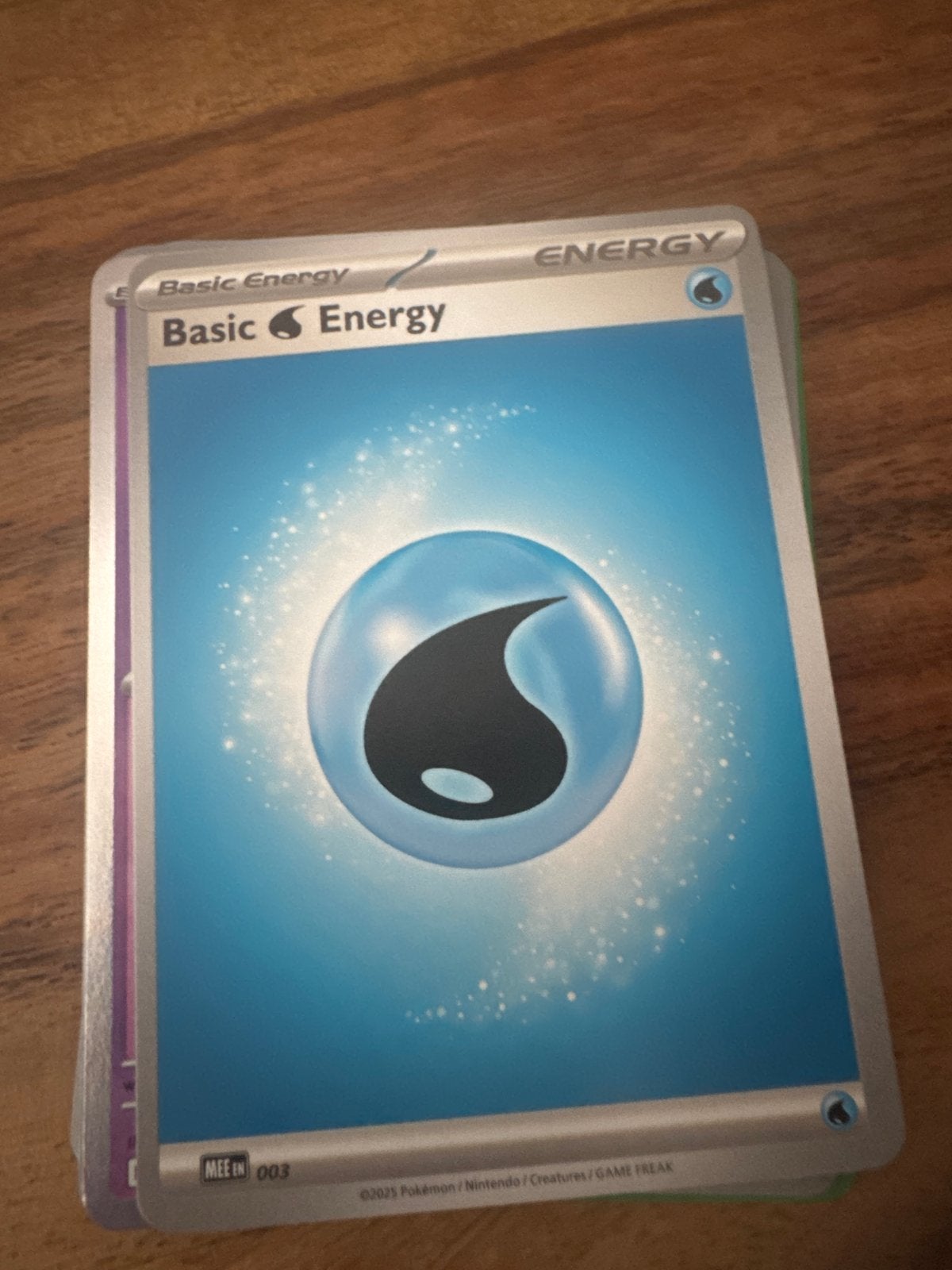 Pokémon Basic Water Energy Kaart - MEE EN 003, Ophalen of Verzenden, Zo goed als nieuw, Losse kaart