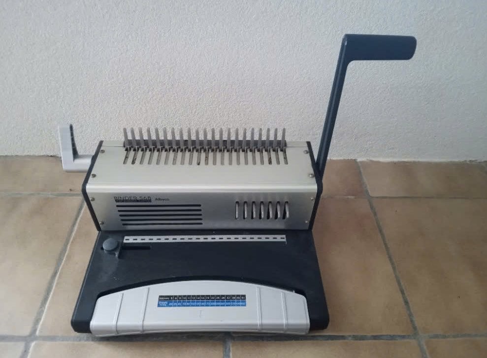 inbindmachine, Ophalen, Gebruikt