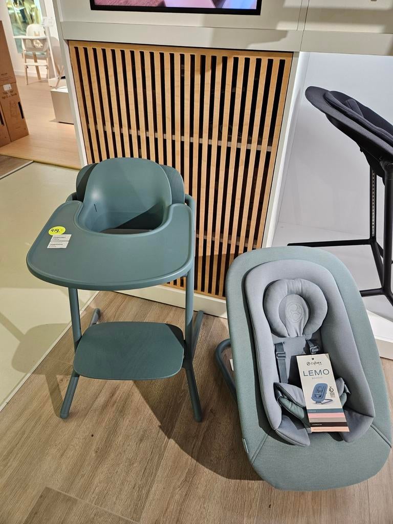 Cybex Lemo kinderstoel 3 in 1 + Wipstoel Stone Blue, Ophalen, Nieuw, Meegroeistoel, Afneembaar eetblad