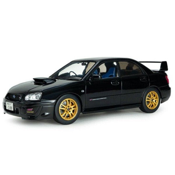 Subaru Impreza WRX STI 2004 Zwart Schaal 1/18 Solido, Solido, Auto, Solido, Nieuw