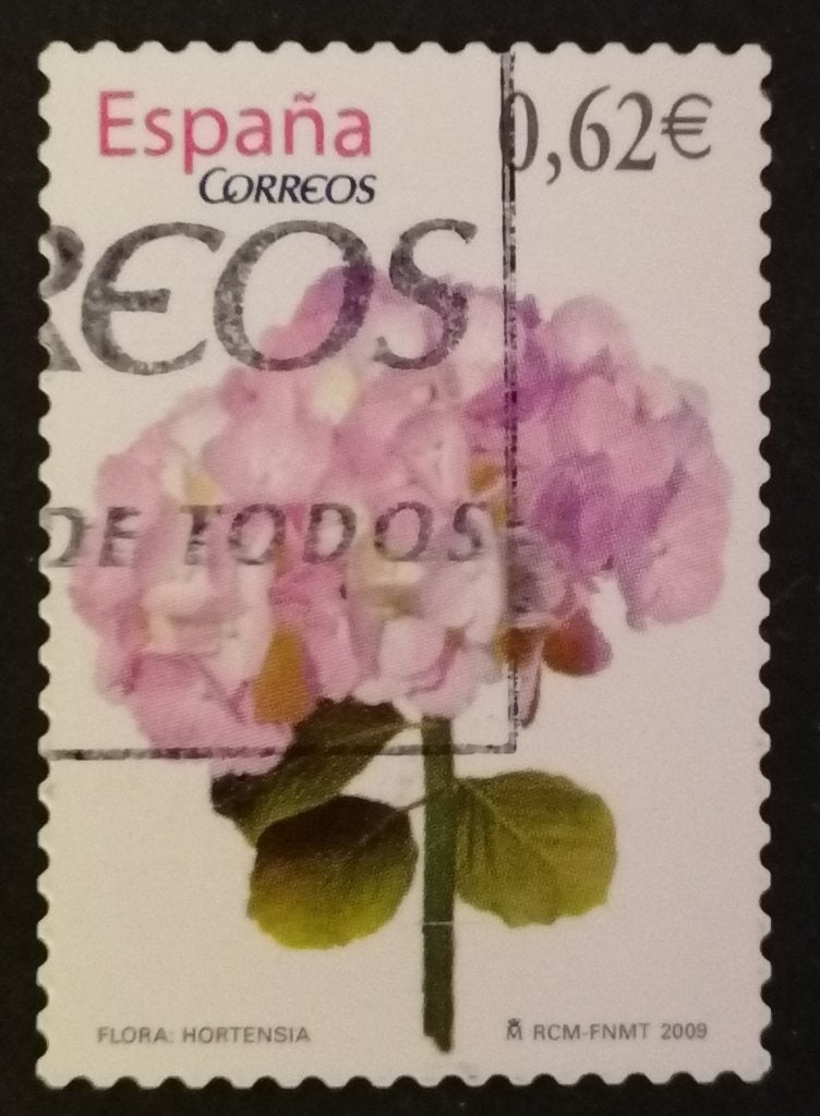SPANJE - Flora en Fauna (Hortensia) 2009, Verzenden, Gestempeld