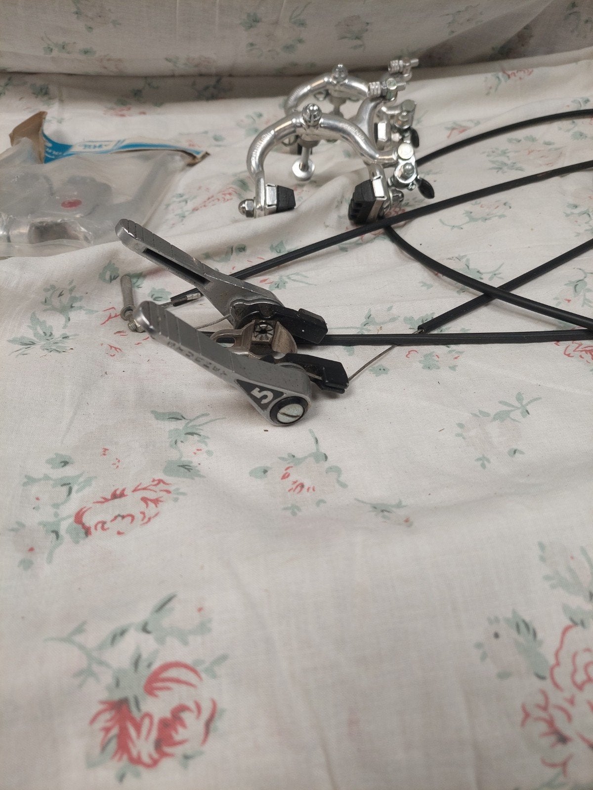 nieuw !Vintage Shimano onderdelenset, Fietsen en Brommers, Fietsonderdelen, Gebruikt, Shimano Tourney, Ophalen of Verzenden, Aluminium