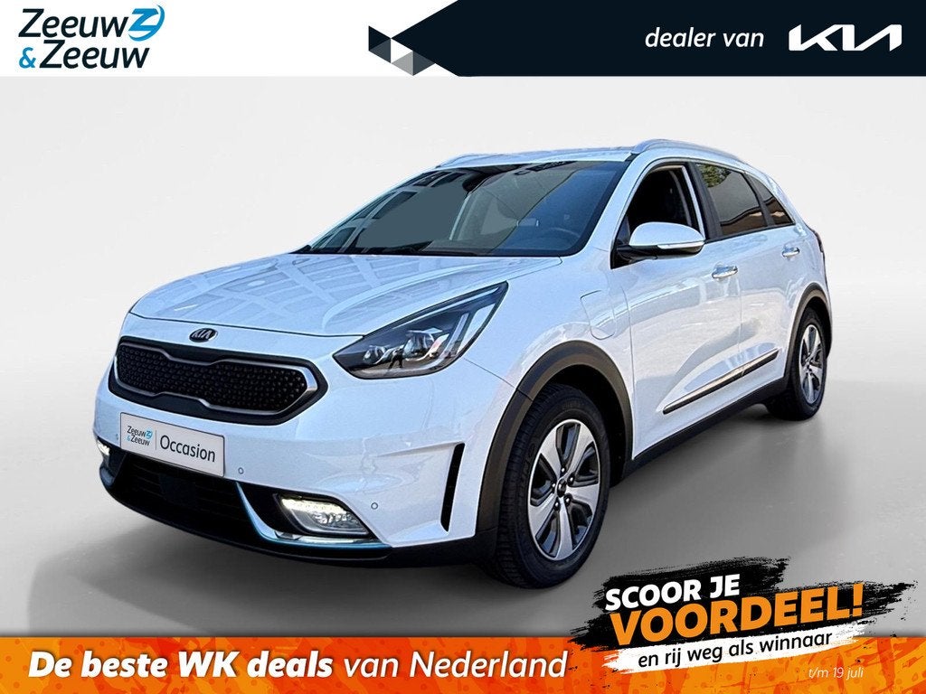 Kia Niro 1.6 GDi PHEV Luxury Edition | AUTOMAAT | LEDER | NA, Auto's, Kia, 12 maanden, Gebruikt, Wit, SUV of Terreinwagen