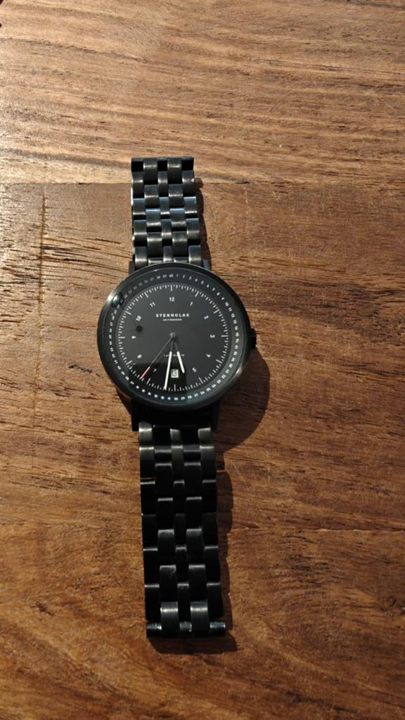 Sternglas Zeitmesser Automatisch Polshorloge Zwart Staal, Staal, Staal, Polshorloge, Zo goed als nieuw