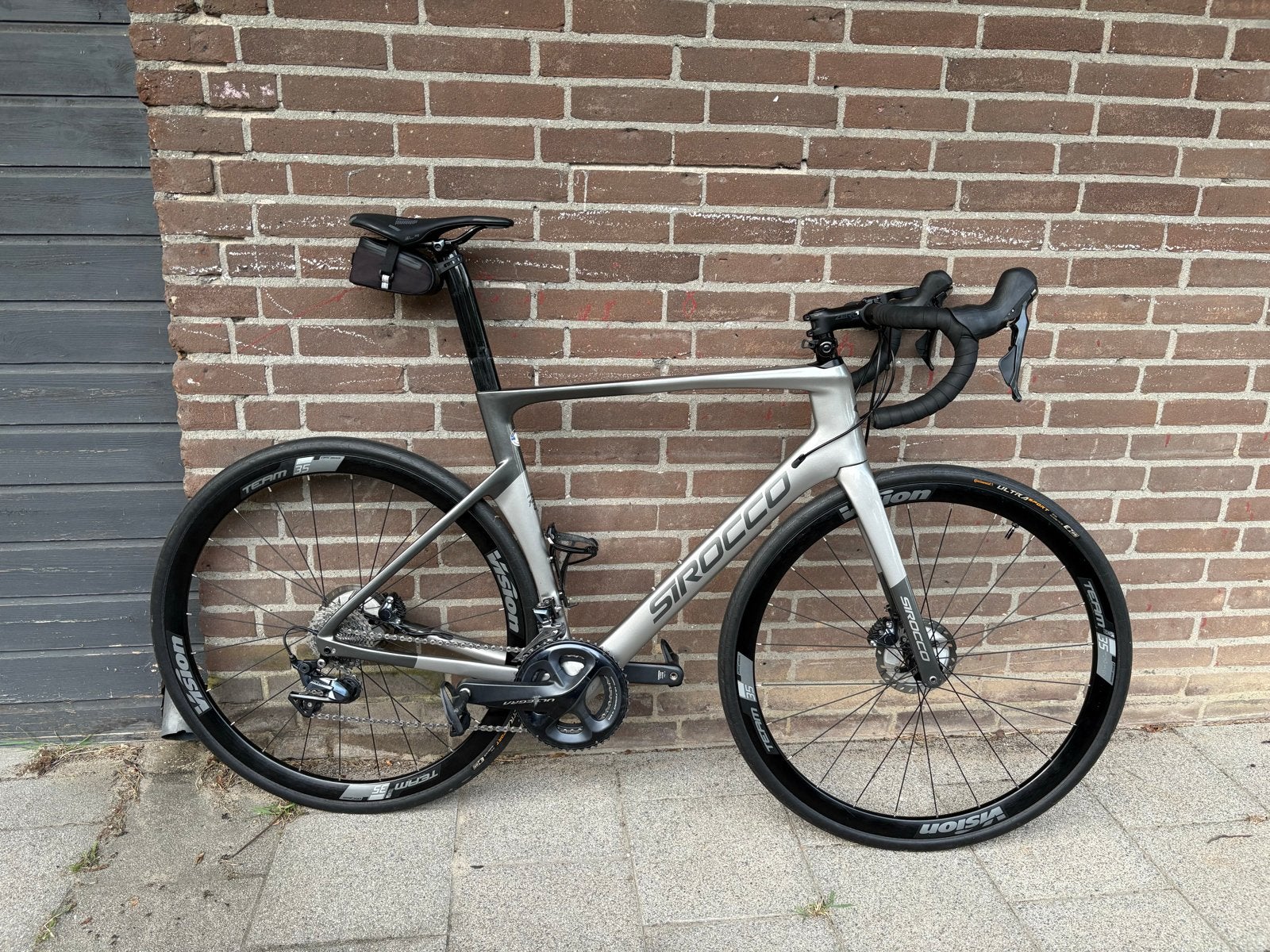Sirocco volledig carbon racefiets - shimano ultegra, Fietsen en Brommers, Ophalen, Zo goed als nieuw, Carbon