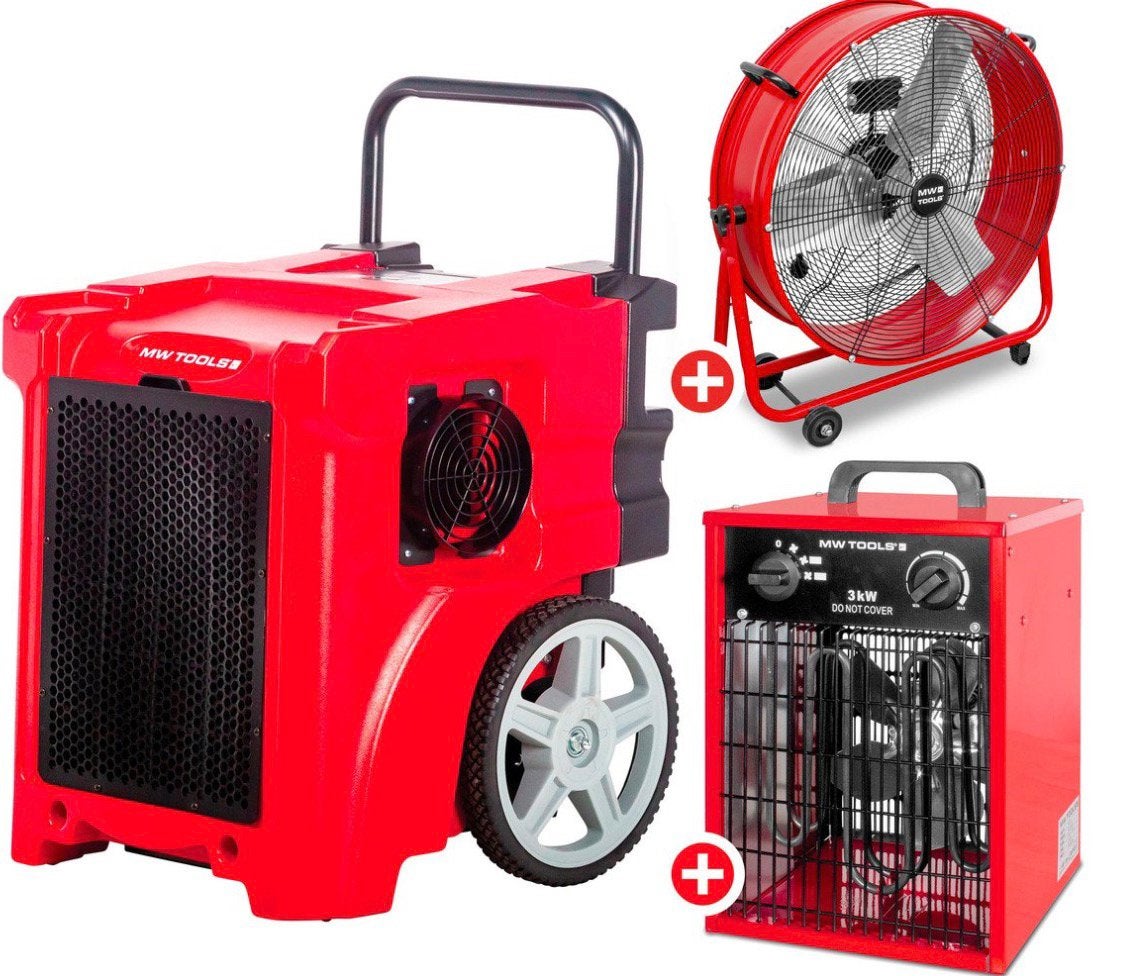 Set bouwdroger BDP50 + ventilator MV600L + heater WEL03 MW, Ophalen, Nieuw