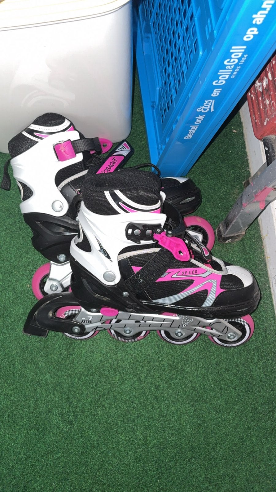 Osaga Skeelers Scapino - Maat 34-38 - Zo goed als nieuw, Verstelbaar, Kinderen, Zo goed als nieuw, Inline skates 4 wielen