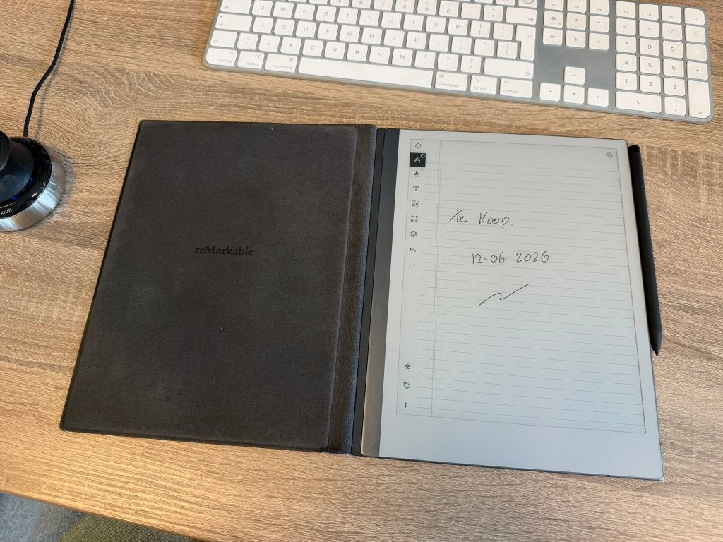 reMarkable 2, Computers en Software, E-readers, Wi-Fi, 10 inch of meer, Gebruikt, ReMarkable