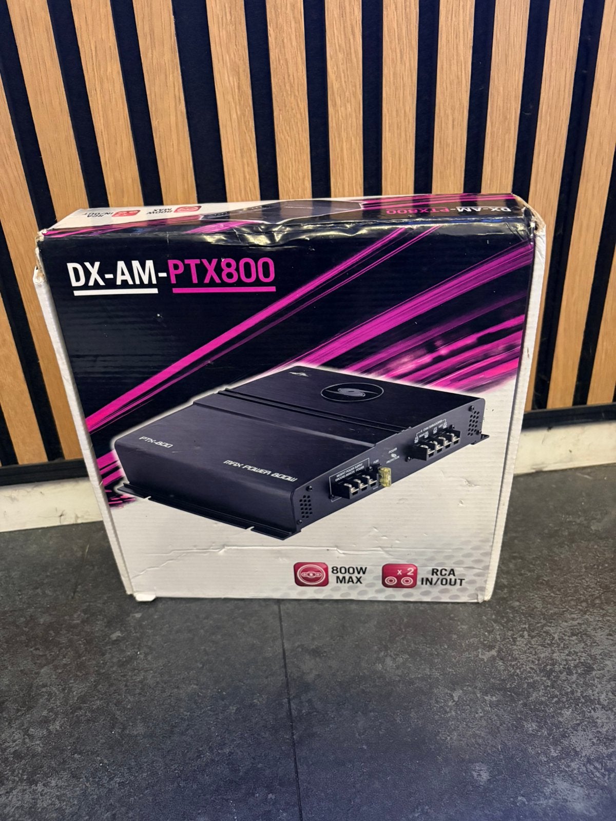 Splinternieuw in de doos DX-AM-PTX800 auto-versterker, Ophalen of Verzenden, Nieuw, 120 watt of meer, Overige merken