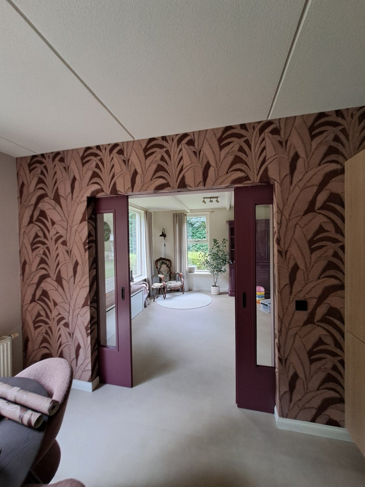 Arte Manila Botanic 64502 behangresten, Huis en Inrichting, Stoffering | Behang, Bladeren, Natuurlijk, Arte, Ophalen of Verzenden