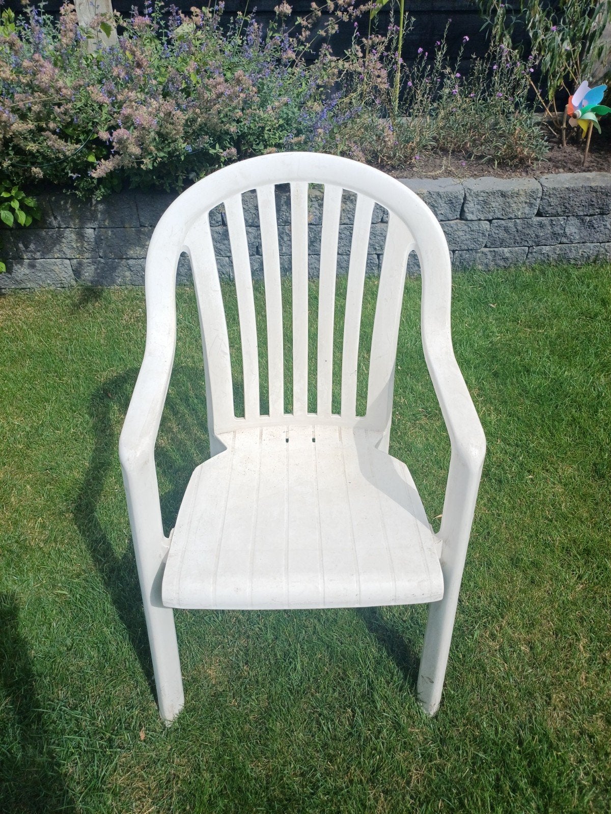 Plastic Tuinstoel Wit - 4 Stuks, Ophalen, Plastic