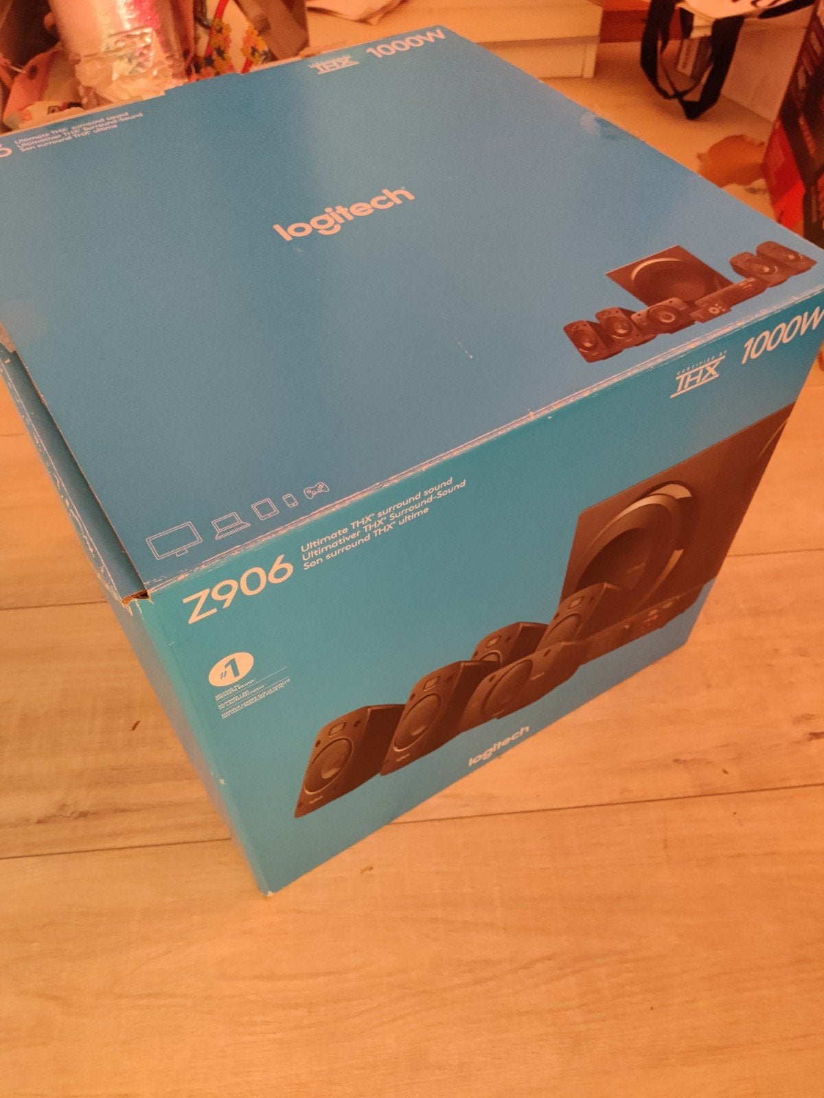 Logitech Z906 5.1 THX Surround Sound Systeem 1000W, Audio, Tv en Foto, 150 watt of meer, Logitech, Afstandsbediening, Ophalen of Verzenden