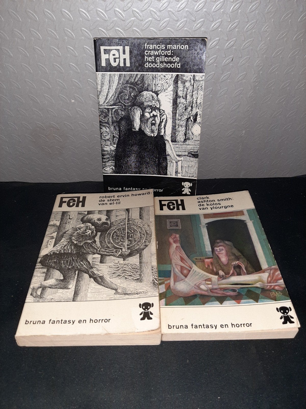 Bruna Fantasy en Horror Boeken - Set van 3, Ophalen of Verzenden, Gelezen, Francis Marion Crawford, R.E. Howard, Clark Ashton Smith