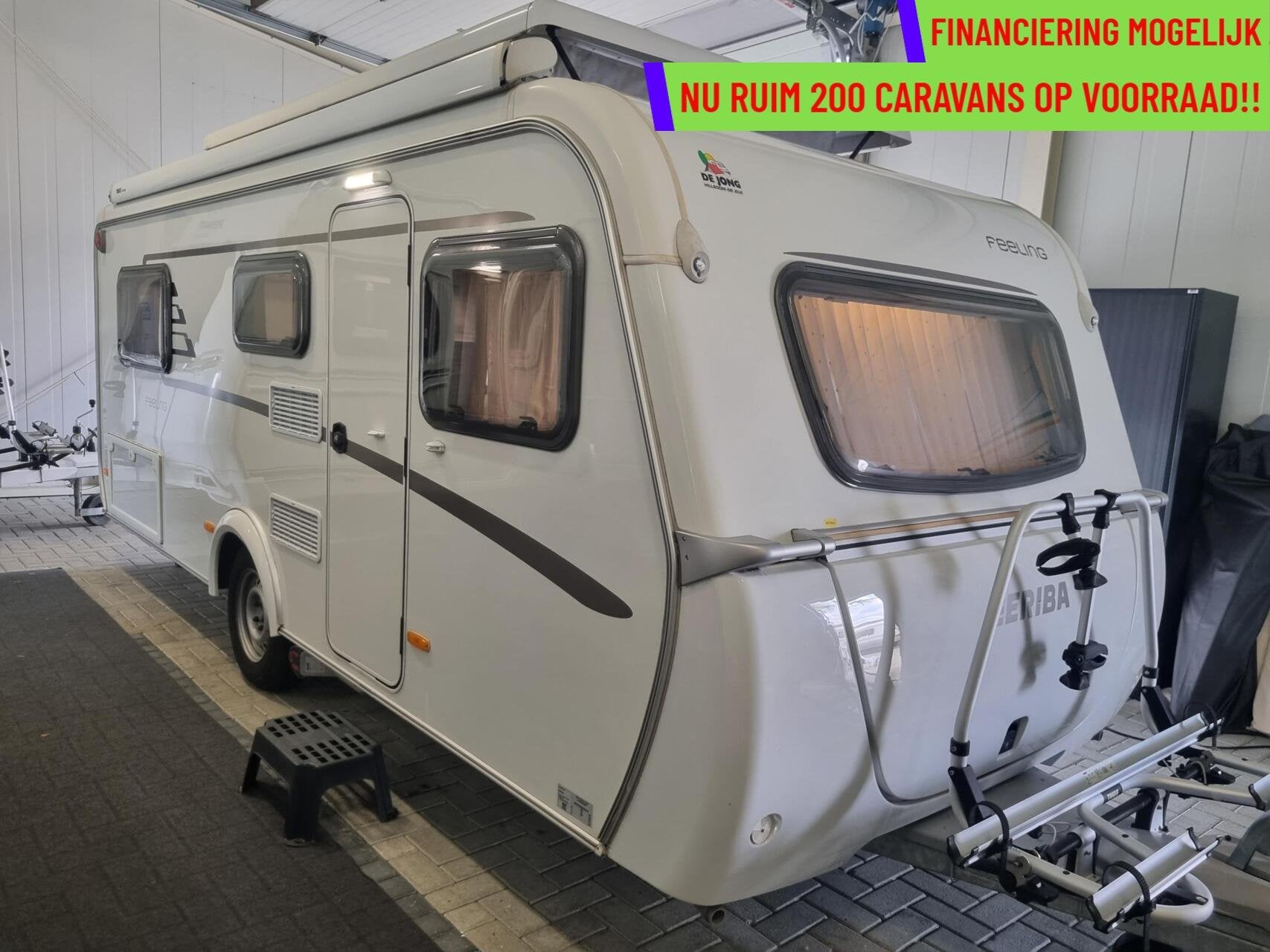 Eriba Feeling 442 MOVER + LUIFEL + ENKELE BEDDEN + ZIJWANDEN, Caravans en Kamperen, Mover, Bedrijf, 6 tot 7 meter, Eriba