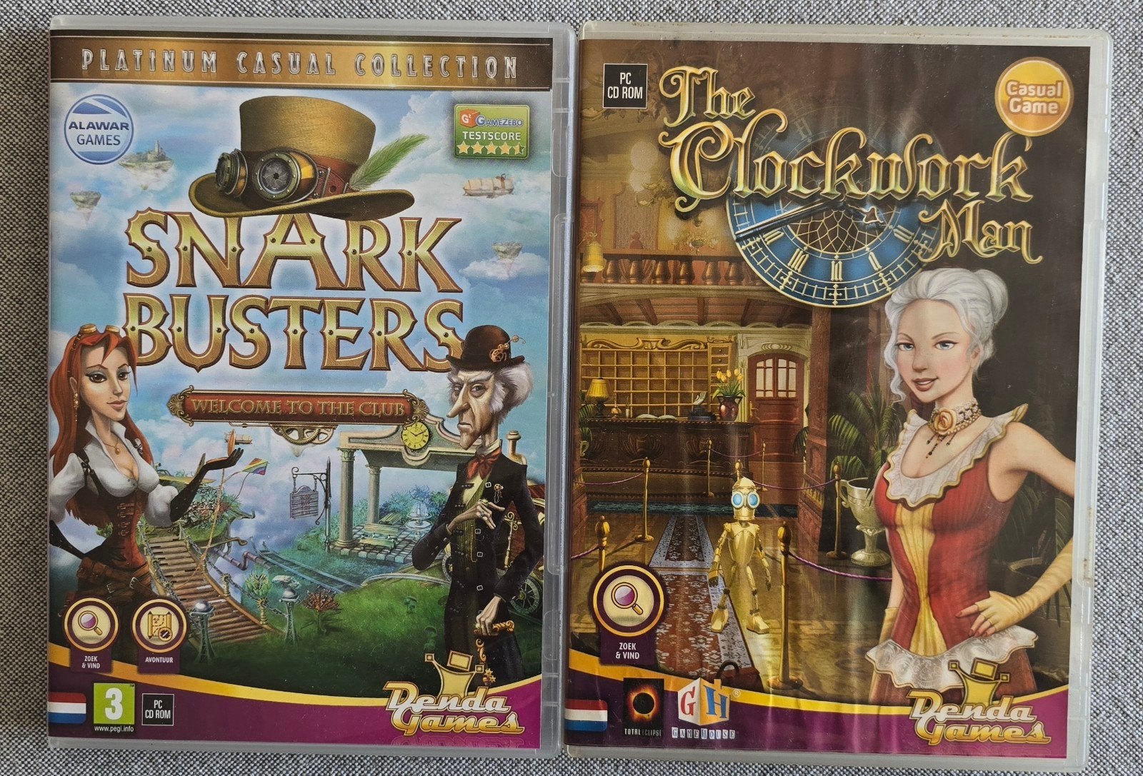 PC CD-ROM games: Snark Busters & The Clockwork Man, Puzzel en Educatief, 1 speler, Ophalen of Verzenden, Zo goed als nieuw