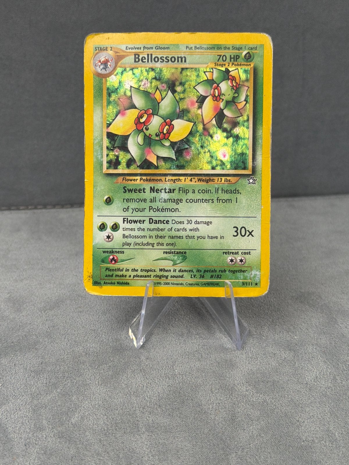 Pokémon Kaart: Bellossom (Jungle Set, 3/111), Ophalen of Verzenden, Gebruikt, Losse kaart