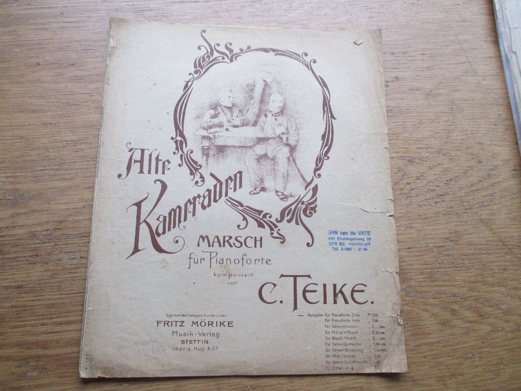 ALTE KAMERADEN - MARS VOOR PIANO, Muziek en Instrumenten, Gebruikt, Klassiek, Ophalen of Verzenden, Artiest of Componist