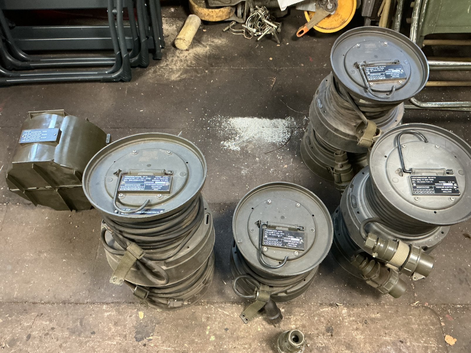 Tentverlichting, verdeeldozen,24v dc/230v ac, filters ., Ophalen, Landmacht, Nederland