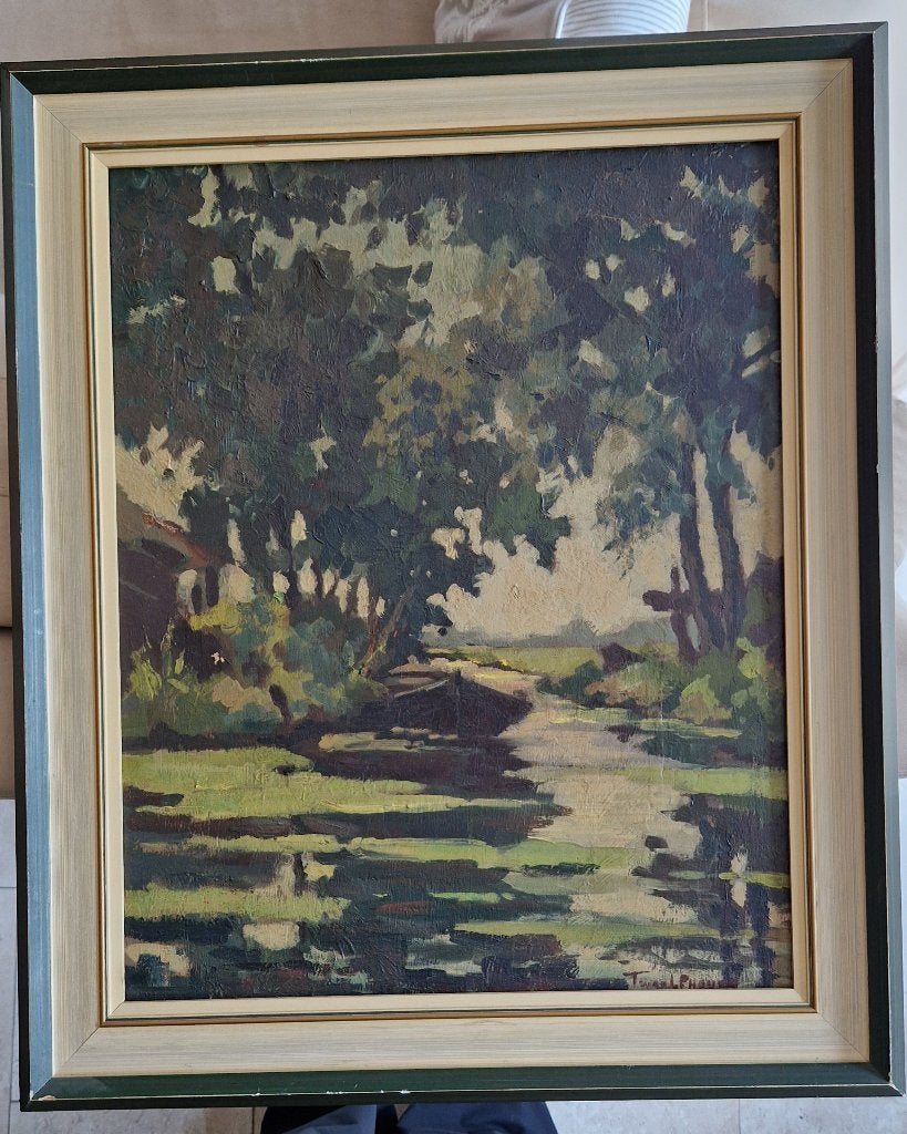 schilderij van Dirk Twaalfhoven, Ophalen, Doek, Landschap, Olieverf
