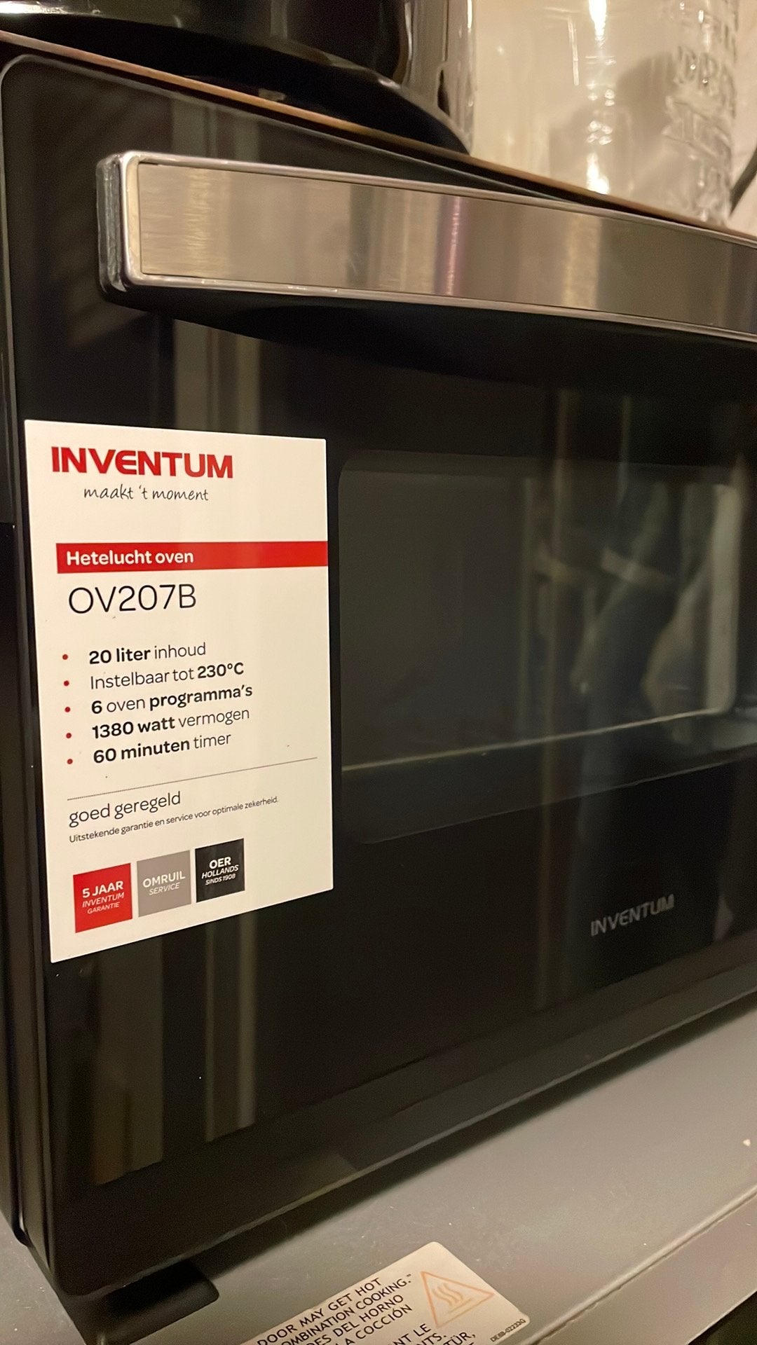 inventum oven, Ophalen, Zo goed als nieuw, Minder dan 45 cm