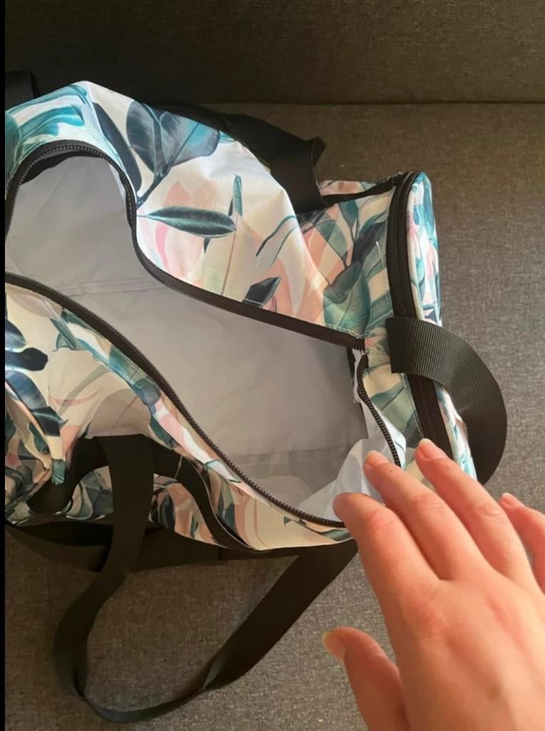 Domyos sporttas 20L met bladprint, Ophalen of Verzenden, Zo goed als nieuw, Unisex volwassen
