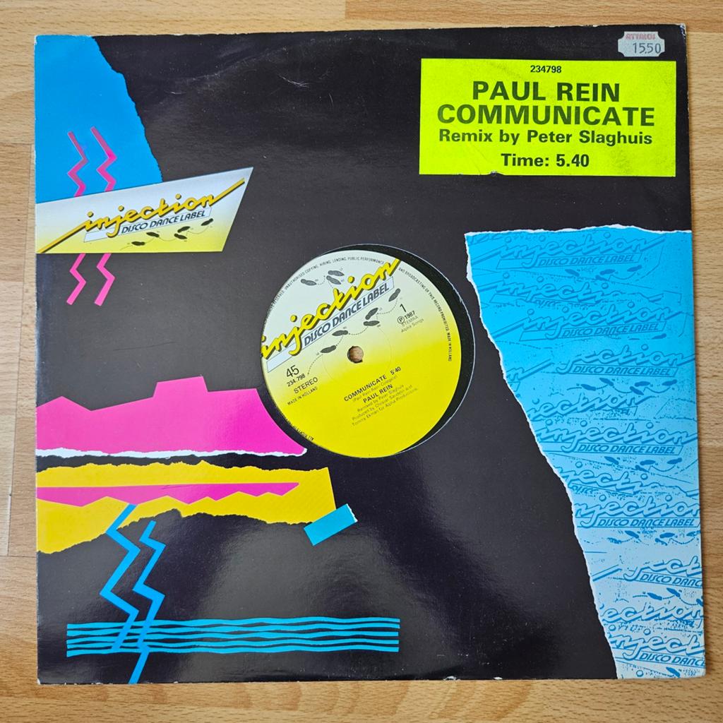 Paul Rein – Communicate - Peter Slaghuis Maxi Single, Gebruikt, Maxi-single, Ophalen of Verzenden, Pop