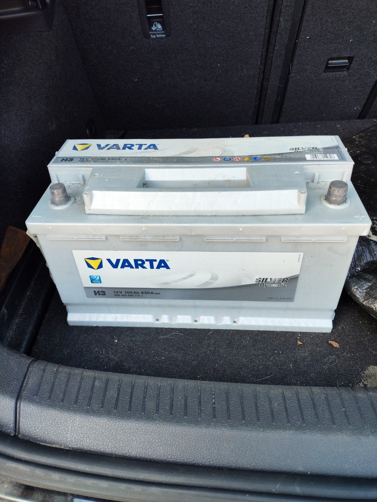 Varta H3 Silver Dynamic 12V 100Ah 830A accu, Ophalen, Gebruikt, Universele onderdelen