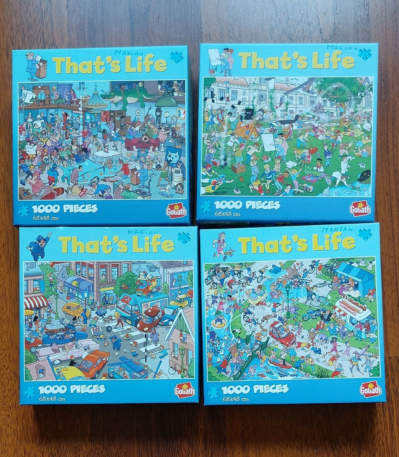 GERESERVEERD 11 thats life puzzels van 1000 stukjes, Ophalen, 500 t/m 1500 stukjes, Zo goed als nieuw