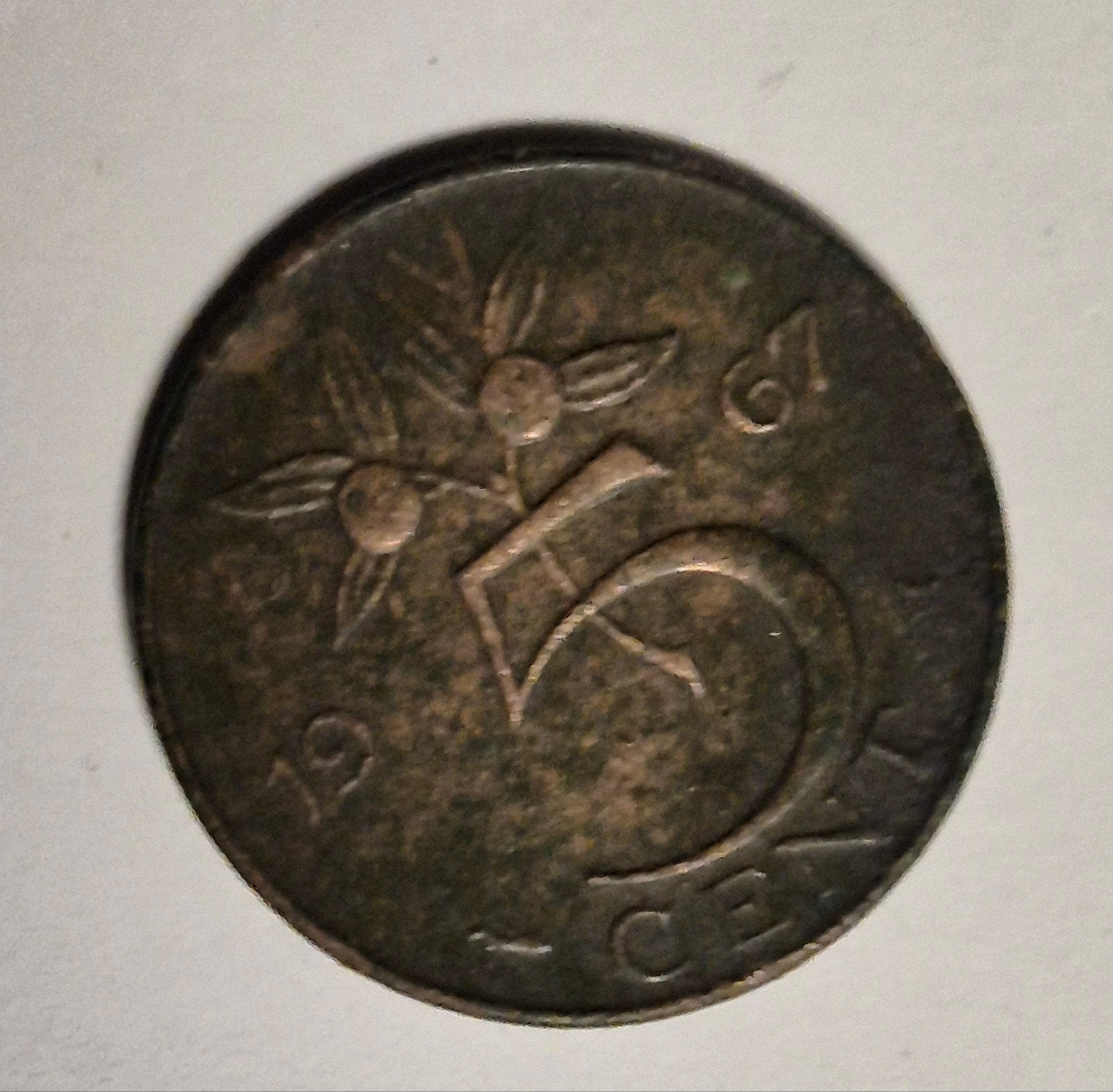5 cent munt 1967 Koningin Juliana - Mooi verzamelobject, Ophalen of Verzenden