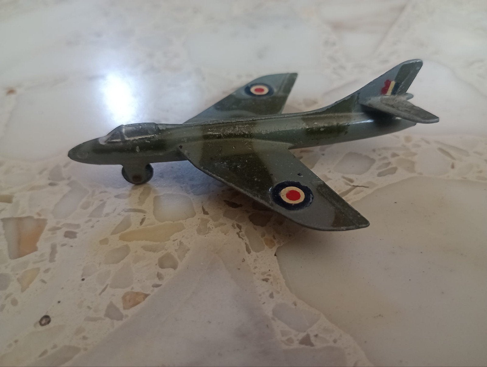 Vintage Dinky Toys Hawker Hunter Straaljager Vliegtuig, Ophalen of Verzenden, Gebruikt