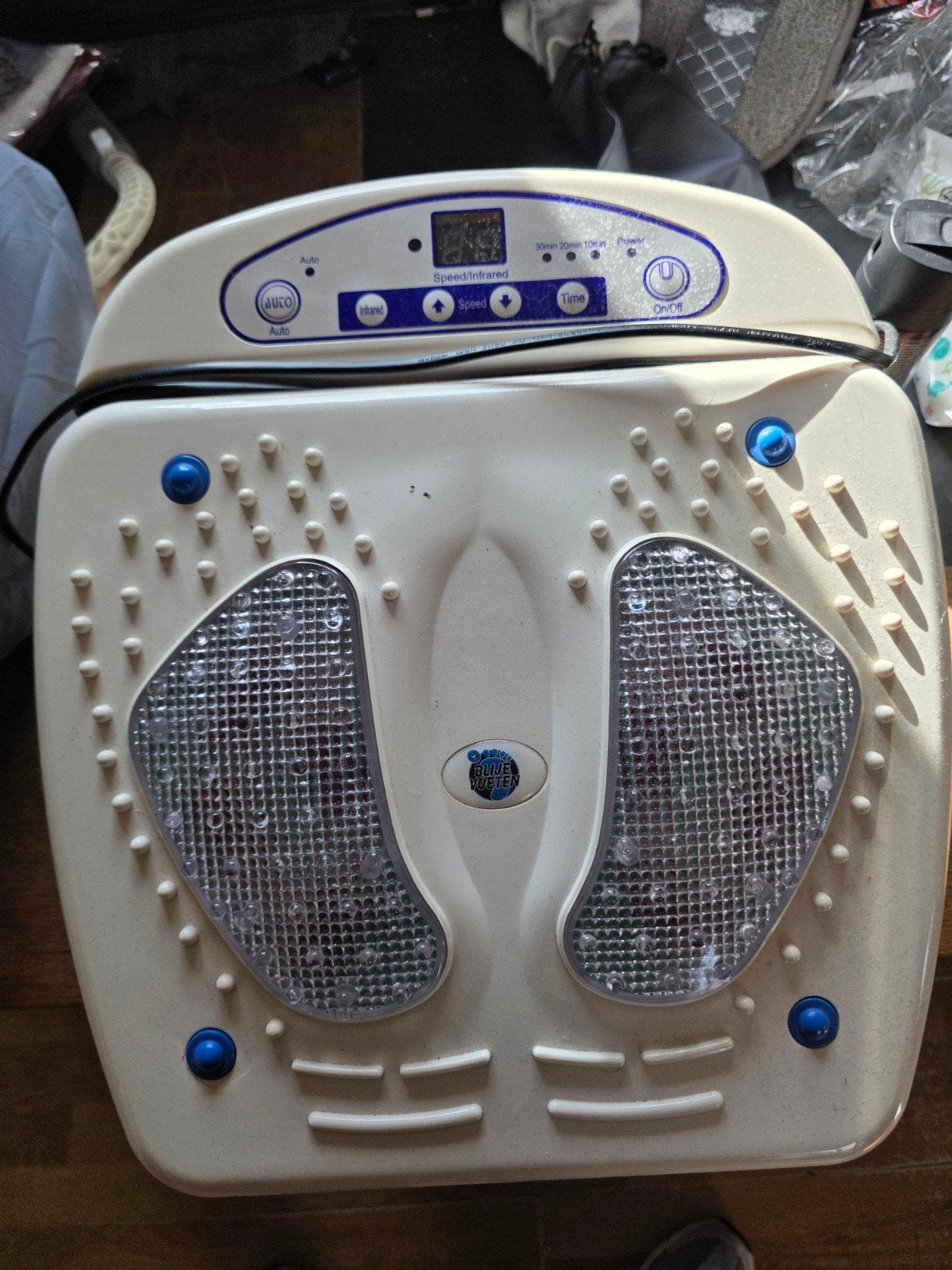 Voetmassageapparaat met infrarood en vibratie, Ophalen, Gebruikt, Apparaat