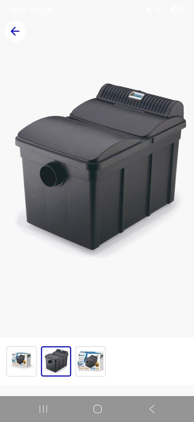 Vijver filter compleet, Ophalen of Verzenden, Gebruikt, Vijverfilter