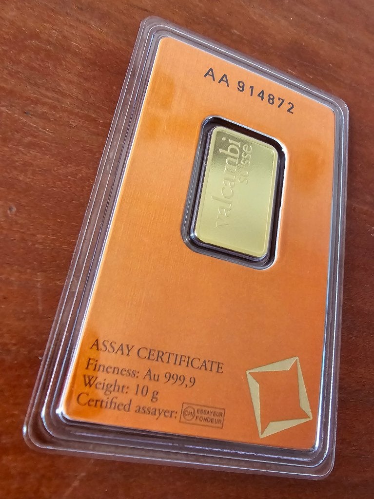 Valcambi 10 gram .999 goud in blister, Ophalen of Verzenden, Goud