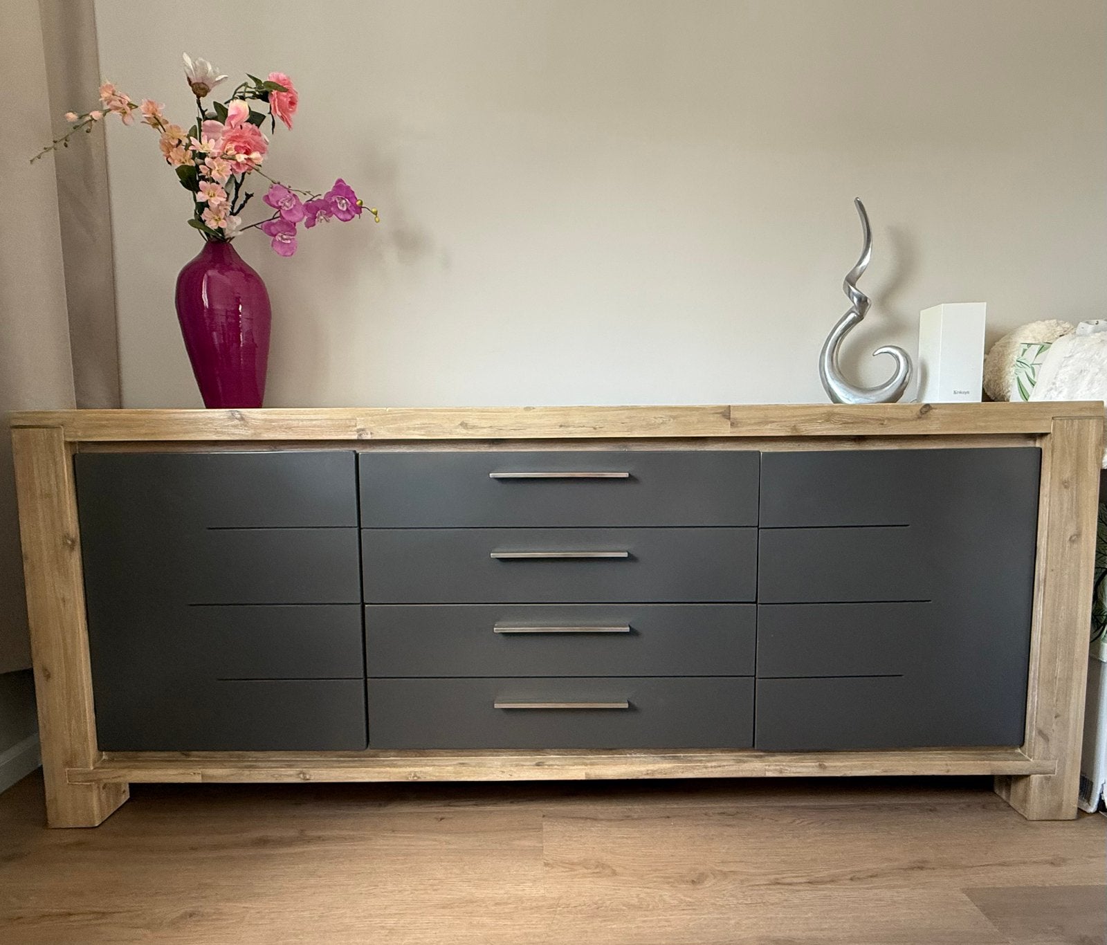Dressoir Henders & Hazel (kast / TV-kast H&H) echt Hout!, Ophalen, Zo goed als nieuw, 25 tot 50 cm, 200 cm of meer