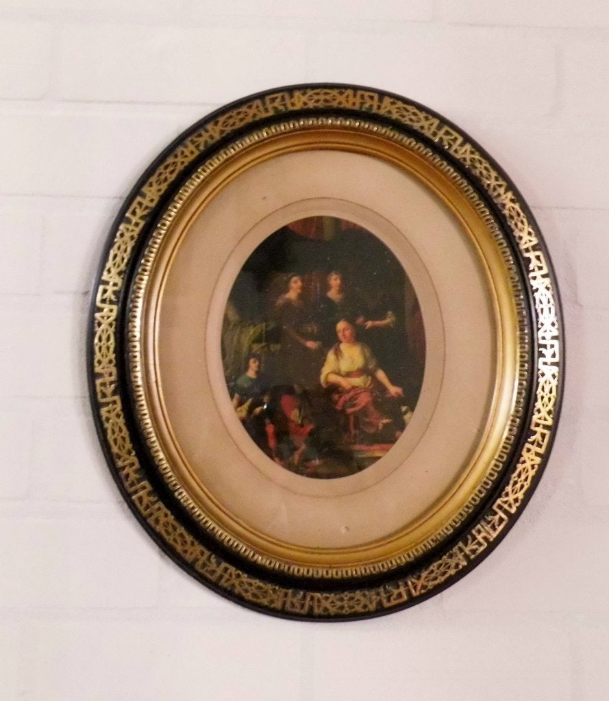 Antieke ovale schilderijlijst, Ophalen of Verzenden