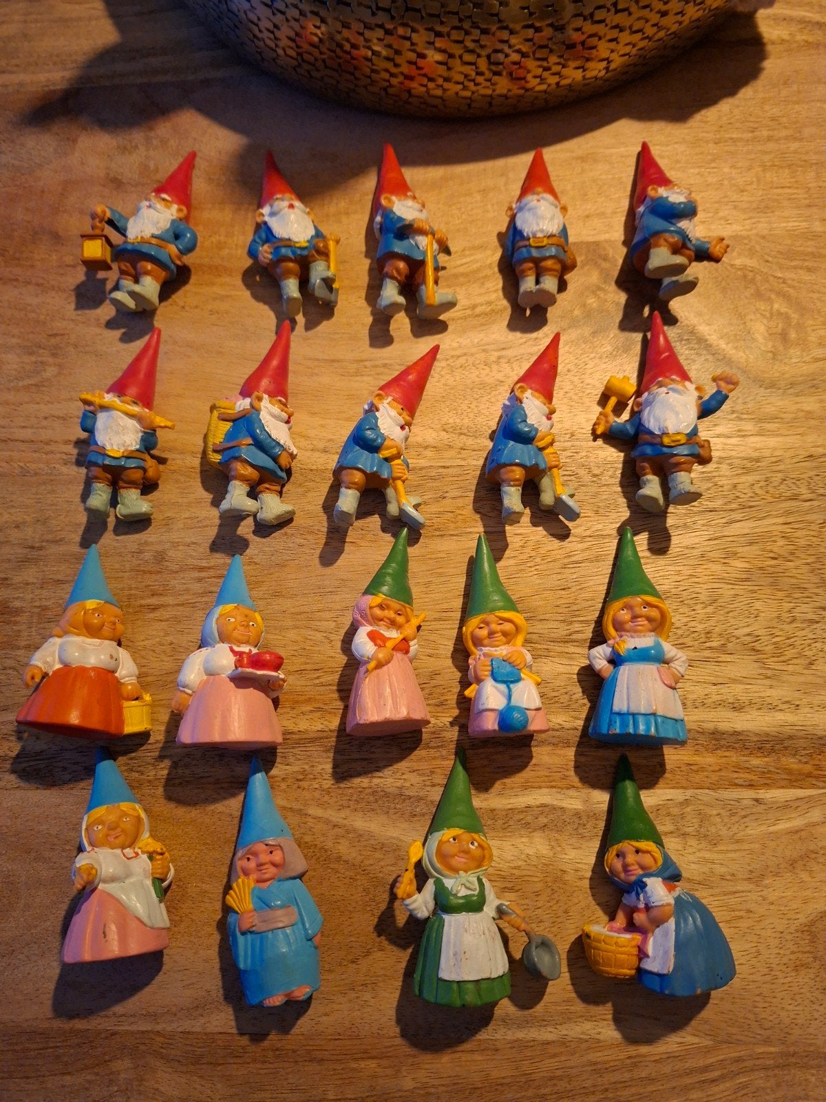 19 poppetjes David de Kabouter, Ophalen of Verzenden