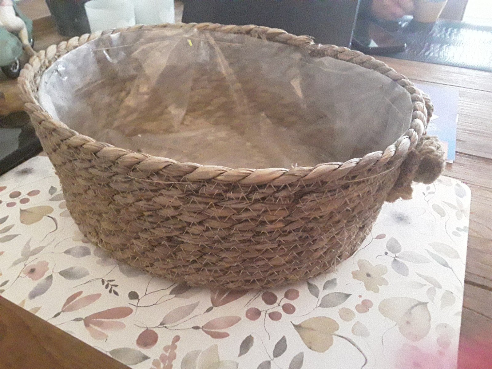 Mand van zeegras, Mand, Ophalen of Verzenden, Zo goed als nieuw, Riet