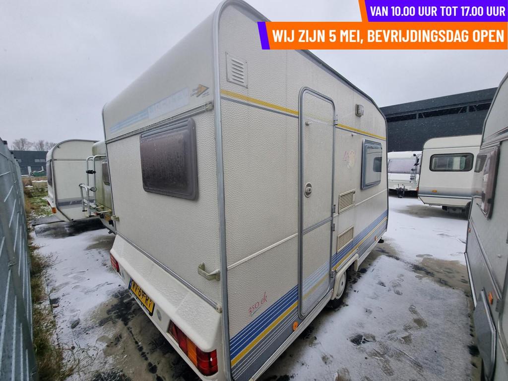 liberty ​​​​​​​350 EK MOVER + VOORTENT+LICHTGE, Caravans en Kamperen, Overige merken, Rondzit, Tot en met 2, Bedrijf