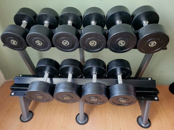 Dumbbell set Barbarian Line 20 kg t/m 30 kg incl rek, Ophalen, Dumbbell