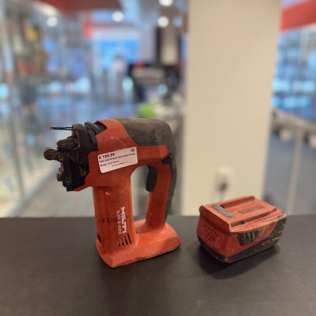 Hilti SJD 6-A22 Decoupeerzaag Body | Incl. Accu | Garantie, Doe-het-zelf en Verbouw, Gereedschap | Handgereedschap, Hilti, Zo goed als nieuw