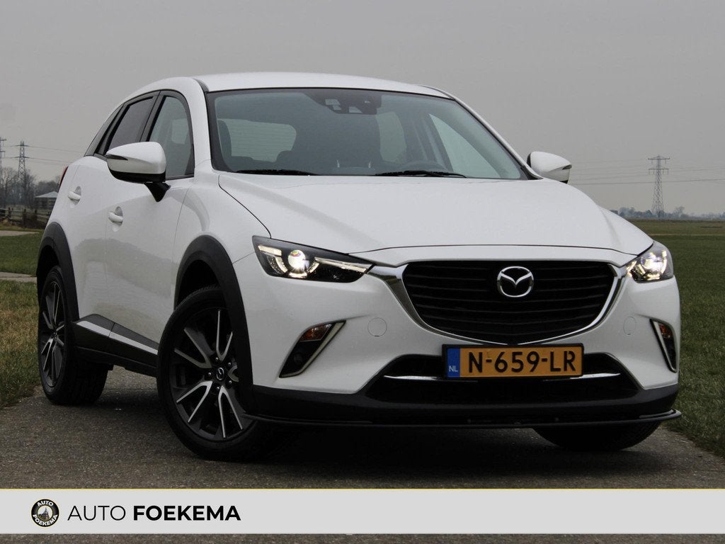 Mazda CX-3 2.0 SkyActiv-G 120 TS LED Trekhaak 18", Auto's, 1998 cc, Stof, 4 cilinders, Wit