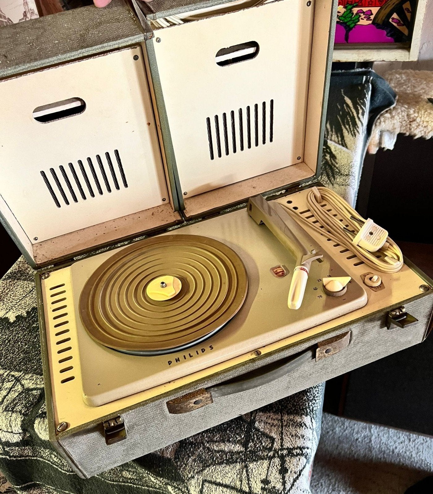 Philips AG 9133 koffer grammofoon (1959), Ophalen of Verzenden, Philips