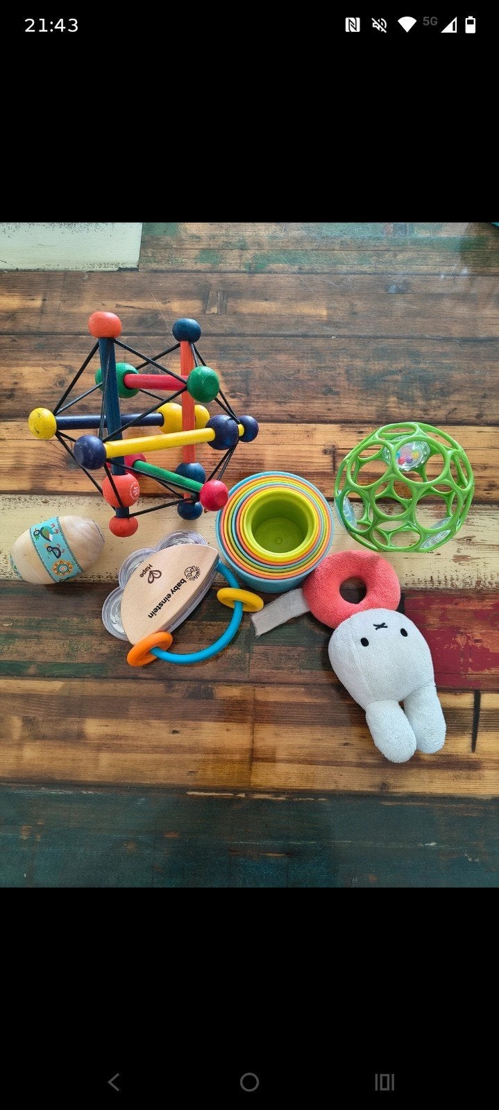 Baby speelgoed, Ophalen