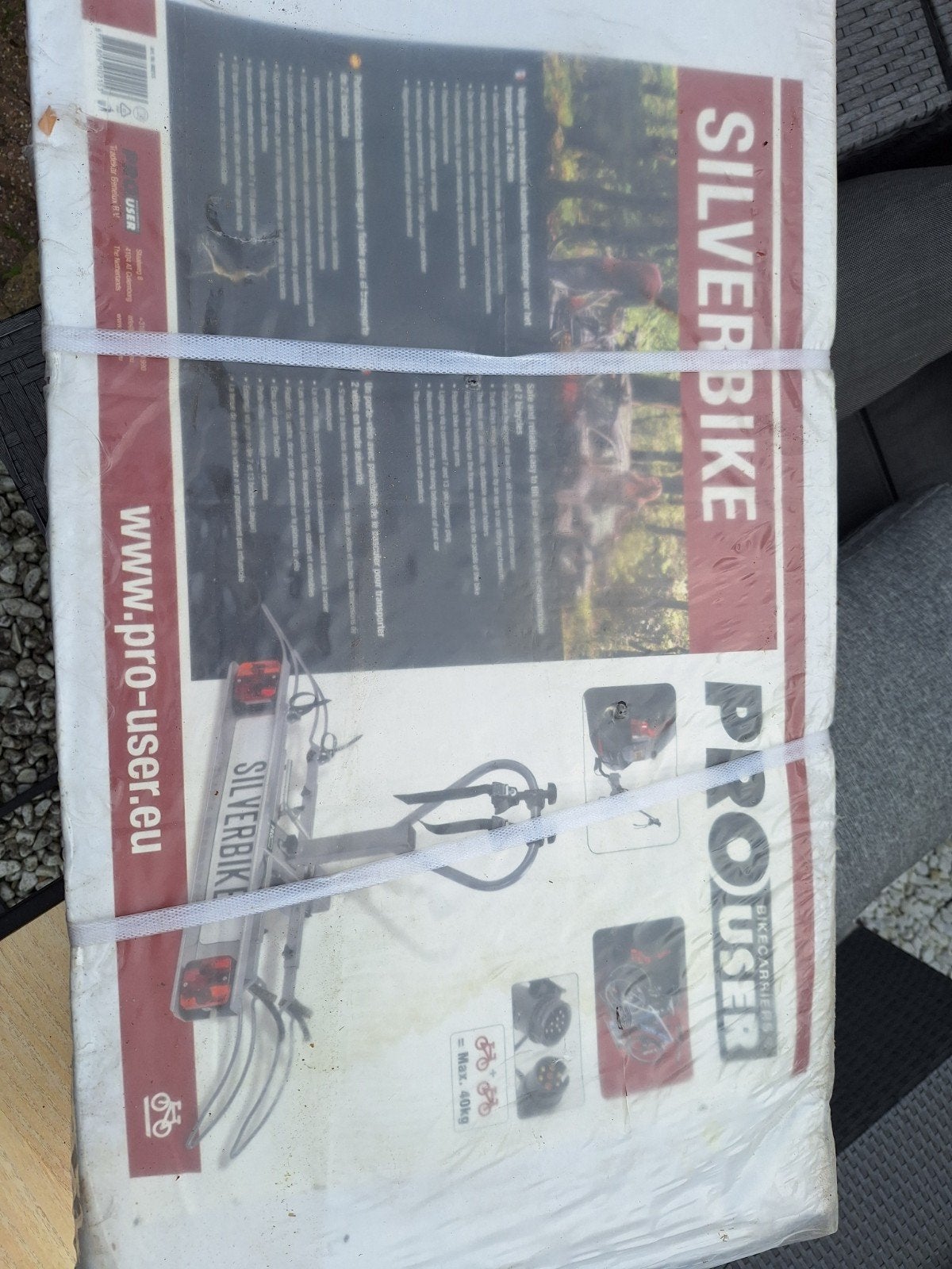 PROUSER SILVERBIKE Kantelbare Fietsendrager voor 2 fietsen, Ophalen, 2 fietsen, Nieuw, Trekhaakdrager