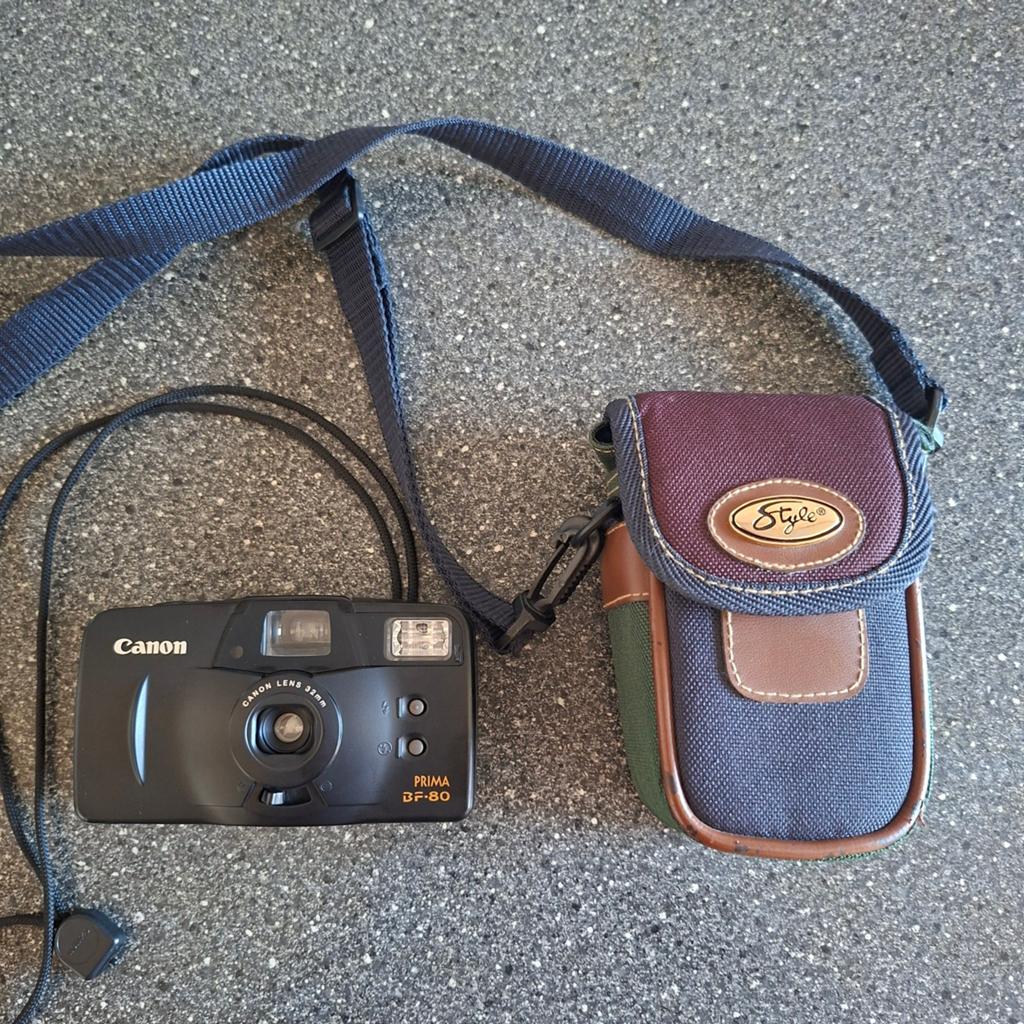 Canon Prima BF-80 Compact Camera met Tasje, Ophalen of Verzenden, Gebruikt, Compact, Canon