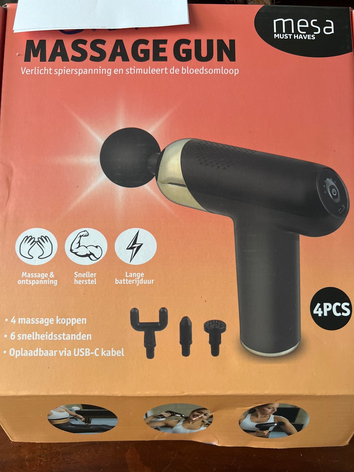 Mesa Massage Gun - Verlicht spierspanning en stimuleert bloe, Ophalen, Nieuw, Apparaat