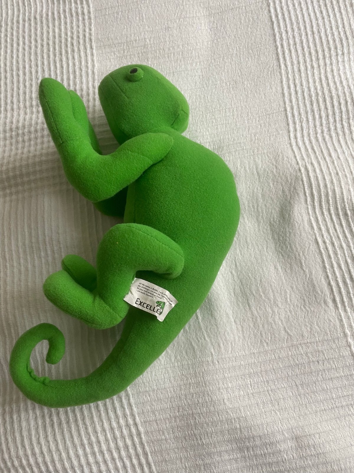 Groene kameleon knuffel, Overige merken, Overige karakters, Overige typen, Ophalen of Verzenden