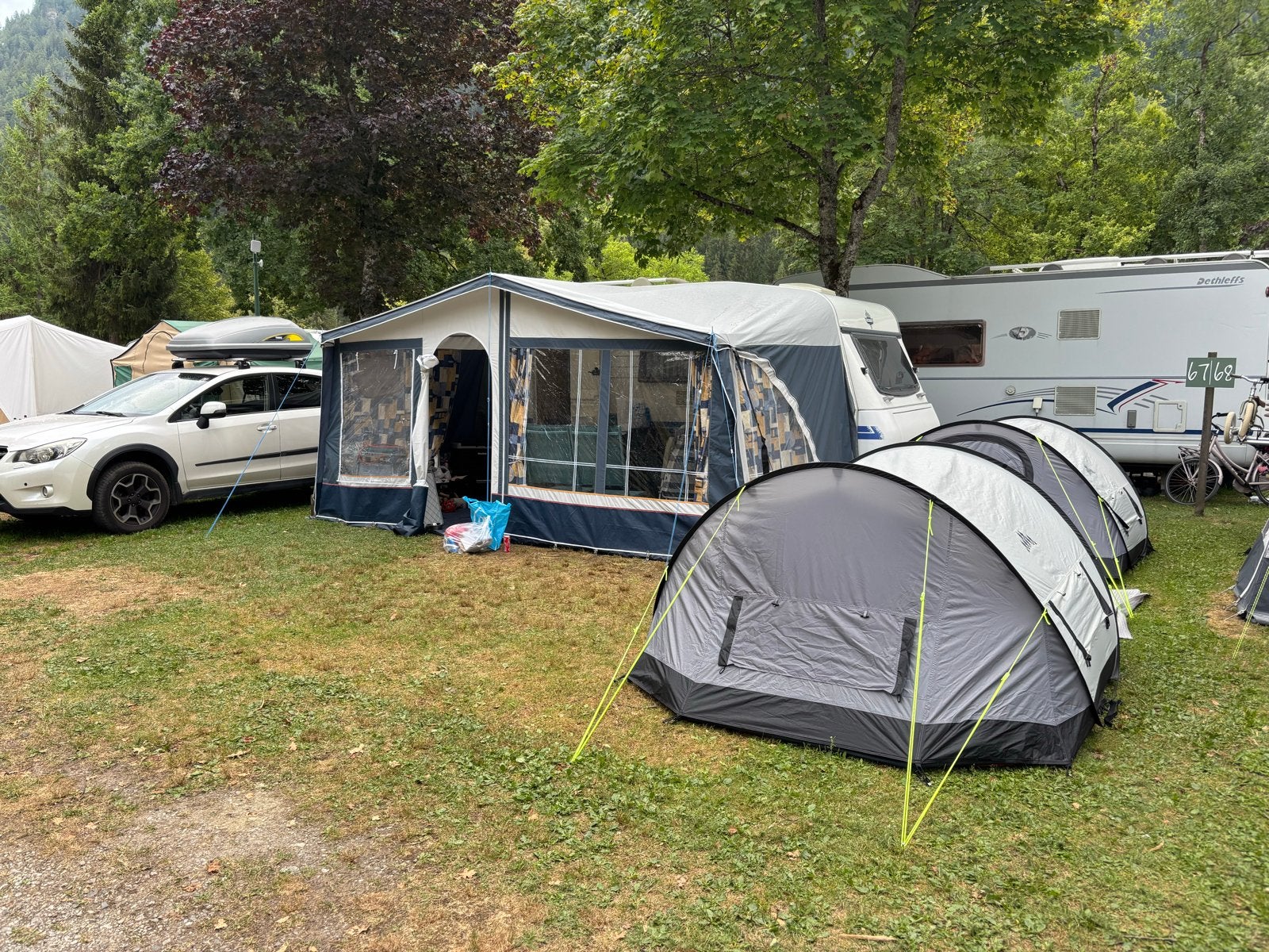 2x Obelink Aero pop-up tent 2-persoons, Ophalen, Gebruikt, Tot en met 2
