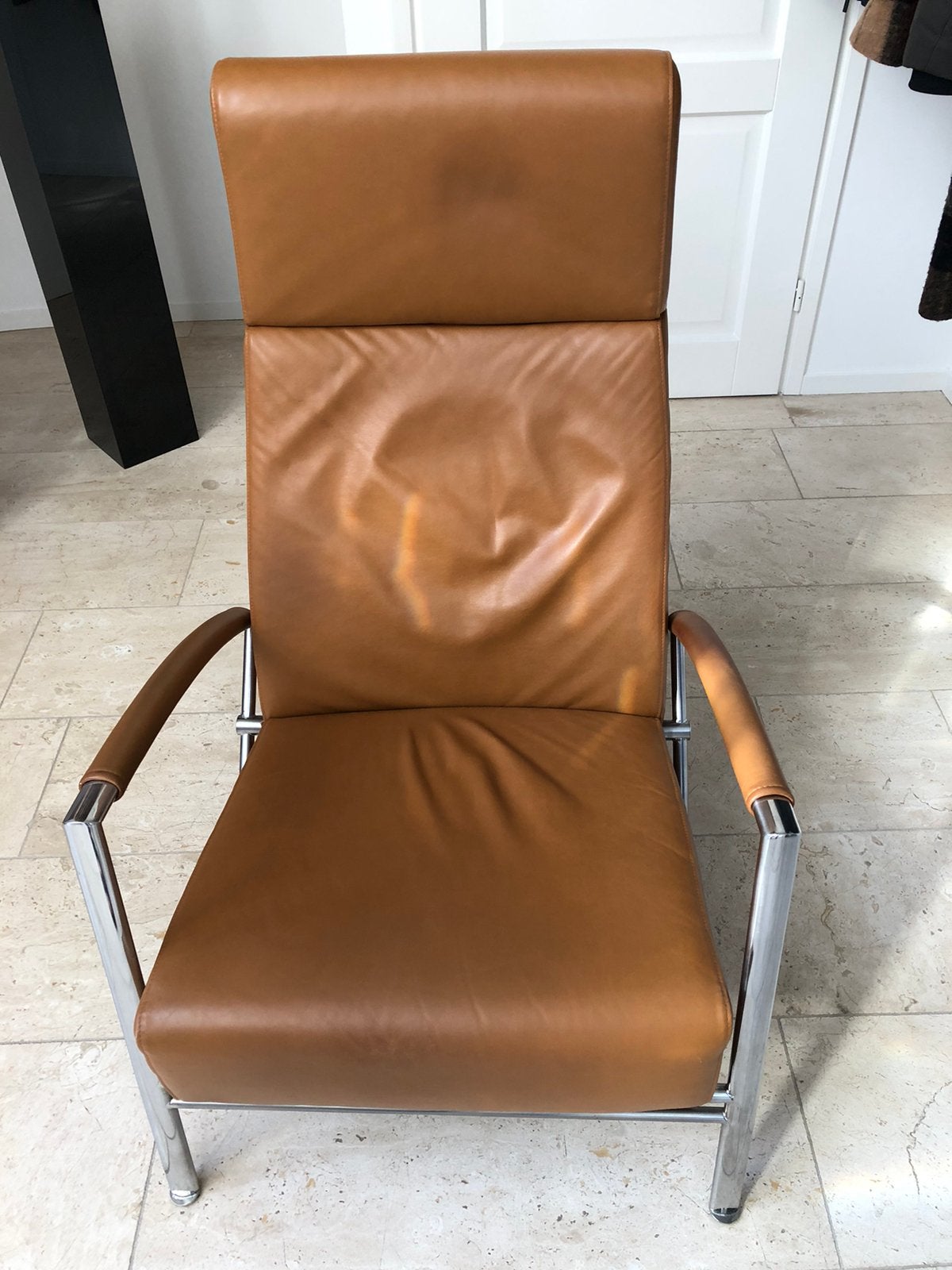 Twee leren relax fauteuils van Harvink, Ophalen, Modern design, Gebruikt, Minder dan 75 cm
